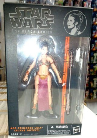 6 " Black Series Princess Leia Slave Outfit Star Wars Figure Jabba Hutt Rotj Skif
