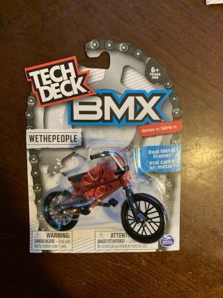 Tech Deck Bmx Series 11 We The People Red Fingerbike Metal Frame Finger Bike