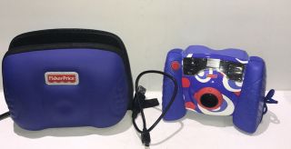 Fisher Price Kid Tough Digital Camera Blue Color Great - Usb Cable