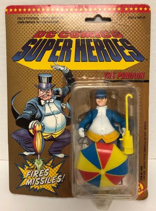 1989 Dc Comics Heroes The Penguin Action Figure Toy Biz Mip Vintage Batman