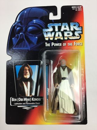 Star Wars : The Power Of The Force - Ben (obi - Wan) Kenobi - 1995 - Kenner - B1