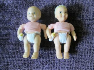 Fisher Price Loving Family Dollhouse Twin Babies Girl & Boy