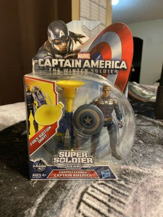 Captain America 2 Soldier Gear Grapple Cannon Wwii 3 3/4 In Action Figure