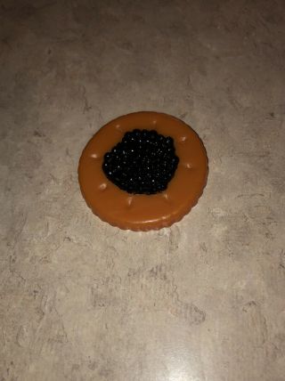 Pretend Play Kitchen Food Prop - Cracker With Caviar