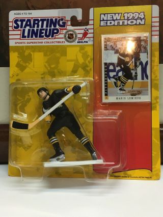 1994 Starting Lineup Mario Lemieux Penguins Nhl Hockey Kenner Action Figure