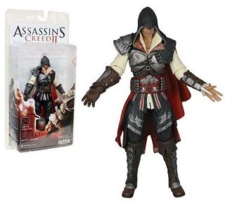 Assassins Creed 2 Ezio (black Cloak) 7 " Figure Video Game 18