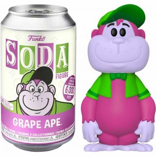 Hanna Barbera - Grape Ape Vinyl Soda Figure In Collector Can (popcultcha Exclus)