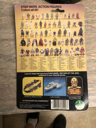 Vintage Star Wars Weequay ROTJ 65 card back action figure 2