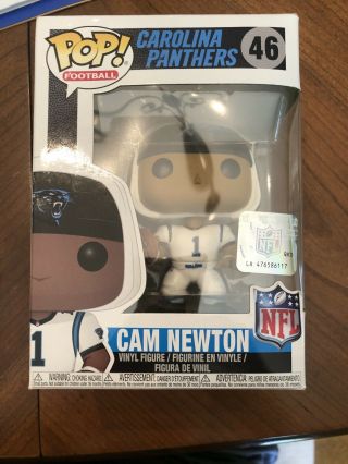 Funko Pop Sports: Nfl Cam Newton With White T - Shirt Action Figure