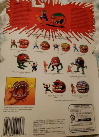 Vintage Mattel Attack of the Killer Tomatoes Chad & Tomacho Figures NIP Rare 2