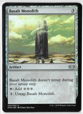 Foil - Basalt Monolith - Double Masters Magic The Gathering