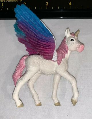 2013 Winged Rainbow Unicorn Foal - Schleich