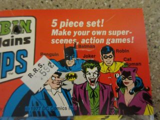 1977 Batman & Robin and The Bat Villains Stand Ups - 5 Piece 2302 NOS 3