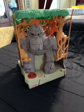 Fisher Price Imaginext Gorilla Mountain Jungle Playset - Lights And Sounds