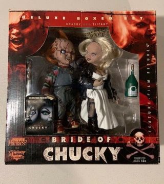 Mcfarlane Movie Maniacs Bride Of Chucky Deluxe Boxed Set Tiffany & Chucky
