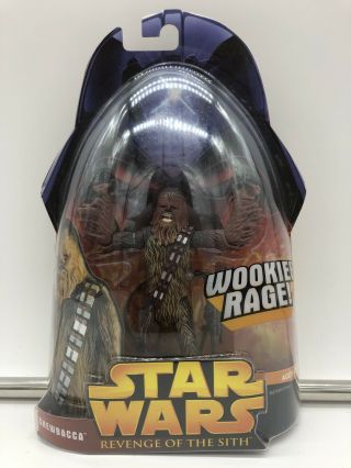 Star Wars Revenge Of The Sith Chewbacca Wookiee Rage 5 Hasbro Vintage Mosc