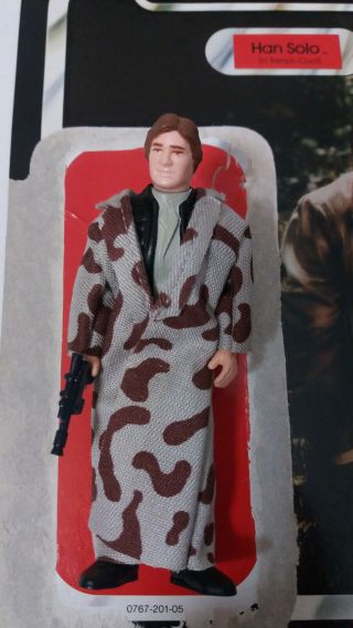 1984 Star Wars Vintage Han Solo Trench Coat Endor Figure 100 Complete