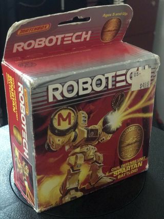 Rare Vintage 1985 Matchbox Robotech Spartan Plastic 8 Inch Figure Macross Great