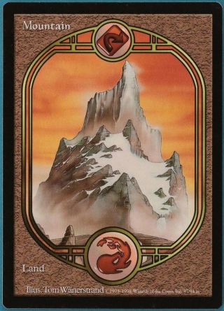 Mountain Unglued Nm Basic Land Extended / Full Art Card (128754) Abugames