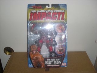 Tna Total Nonstop Action Marvel Wrestling Impact Monty Brown Figure