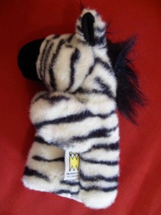 Zebra Hand Puppet Manhattan Toy Company Zoo Animal African Animal