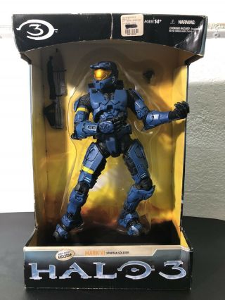 Halo 3 Blue Master Chief 12 " Inch Action Figure Spartan Xbox Mcfarlane Toys