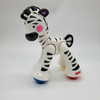 Fisher Price Animals Zebra Clicker Sensory Poseable Moveable Toddler Toy