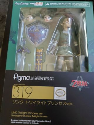 Good Smile Legend Of Zelda Twilight Princess Link Figma 319 Action Figure