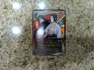 Naruto Ccg Tcg Card Game Itachi Uchiha & Sasuke Uchiha N 1055 Rare