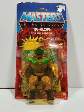 Vintage 1982 Tri - Klops He - Man Masters Of The Universe Motu Mattel Broken Package