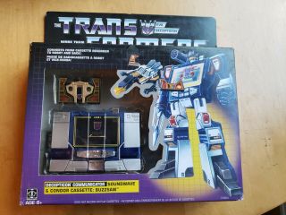 Transformers Retro G1 Walmart Exclusive Decepticon Soundwave W/ Buzzsaw Cassette
