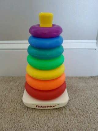 Vintage Fisher Price Stacking Rings Model 740 - Learn And Play