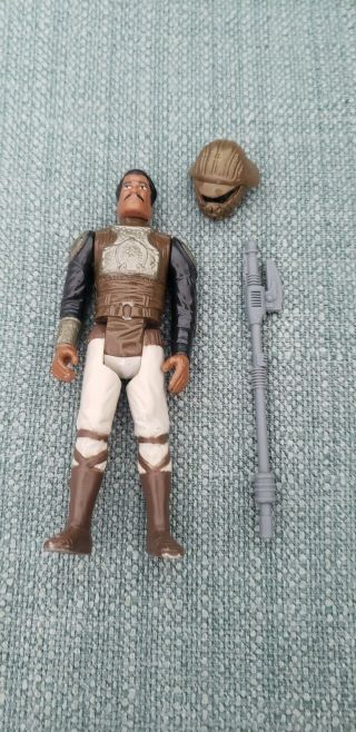 Vintage Kenner Star Wars Rotj Lando Calrissian Skiff Guard Complete Org.  Weapon