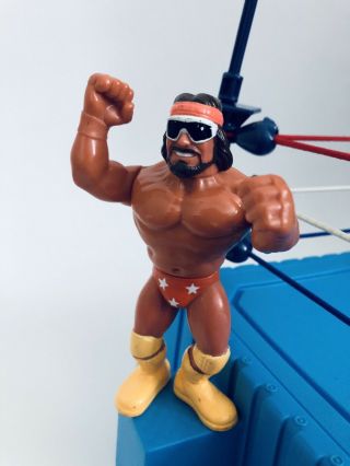 WWF Macho Man Randy Savage Figure Hasbro 1990 Series 1 2