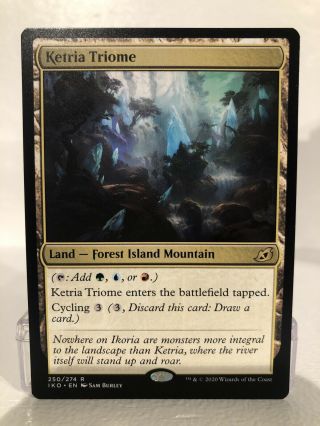 Ketria Triome Magic The Gathering Rare Lair Of Behemoths Mtg