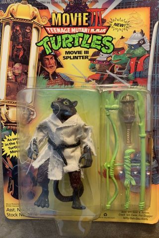1992 Tmnt Teenage Mutant Ninja Turtles Movie Iii 3 Splinter Action Figure