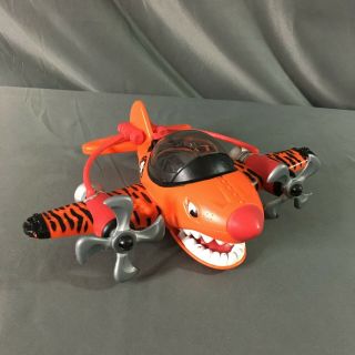Fisher Price Imaginext Sky Racer Flying Tiger Shark Plane Toy 2009 Orange