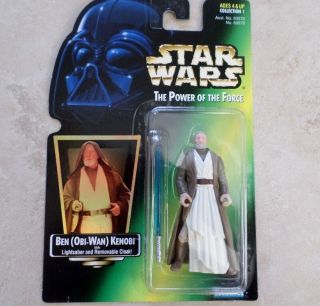 VTG Star Wars Power of the Force Ben Obi - Wan Kenobi Action Figure 1997 Kenner 2