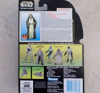 VTG Star Wars Power of the Force Ben Obi - Wan Kenobi Action Figure 1997 Kenner 3