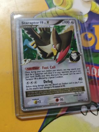 Lp - Nm Pokemon Staraptor Fb Lv.  X Card Supreme Victors Set/147 Ultra Rare Holo Ap