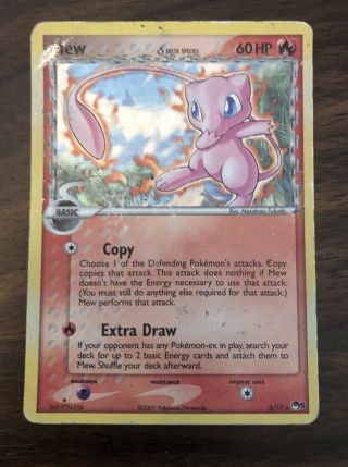 Pokemon Card Mew 3/17 Pop Series 5 Holo -