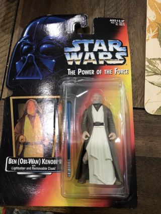 Star Wars Ben Obi - Wan Kenobi Action Figure The Power Of The Force Kenner 1995