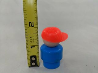 Fisher Price Little People Mad Freckle Boy Blue Body Red Hat 3