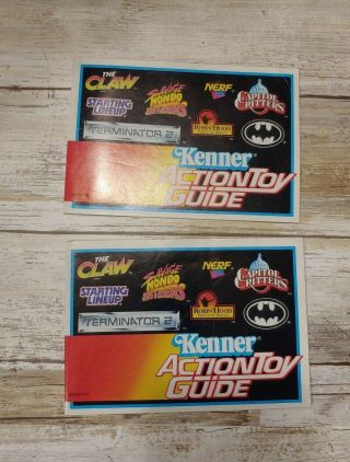 Two Kenner Action Toy Guides 1993 - Aliens,  Terminator,  Batman,  Jurassic Park
