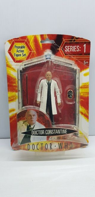Doctor Who Series 1 Dr Constantine Poseable Action Figure 2006 Boxed Bbc