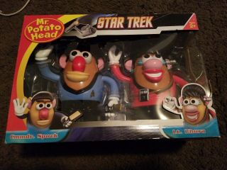 Mr.  Potato Head Star Trek Spock And Lt.  Uhura Two Pack Minor Edge Wear