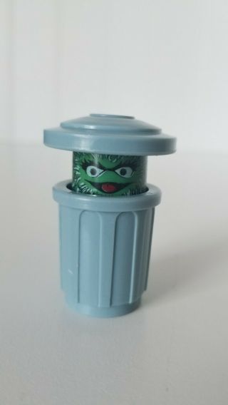 Vintage Fisher Price Little People Oscar The Grouch Sesame Street 938 939 Minty