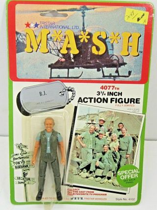 Vintage 1982 M A S H 4077th B.  J.  Action Figure Tri - Star Mash Tv Show Toy