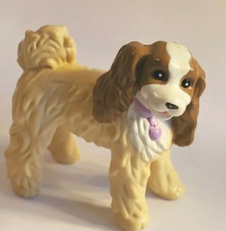 Fisher Price Loving Family Dollhouse Dog Pet Puppy Cocker Spaniel Lab Purple