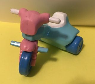 Fisher Price Loving Family Blue Pink Tricycle Trike Peddle Bike